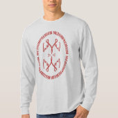 Premium Mittlere Oval-Beschriftung T-Shirt (Vorderseite)