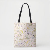 Premium Moderne Frühlings-Wildblumen Tasche (Vorderseite)