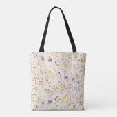 Premium Moderne Frühlings-Wildblumen Tasche (Rückseite)