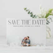 Premium Modernes, trendiges Foto-Design Save The Date (Stehend Vorderseite)