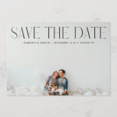 Premium Modernes, trendiges Foto-Design Save The Date (Vorderseite)
