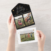 Premium Multi Foto Startnight Weihnachten All In One Einladung (Abreißen)