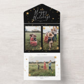 Premium Multi Foto Startnight Weihnachten All In One Einladung (Innen Boden)