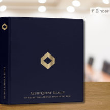 Premium Navy Blue und Gold Logo