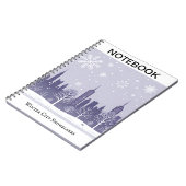 Premium Notes für Winter City Snowflags Notizblock (Linke Seite)