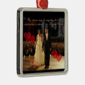 Premium-Ornament für Shared Destination Square Ornament Aus Metall (Rechts)