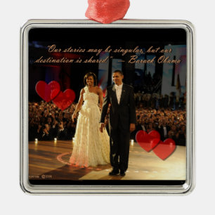 Premium-Ornament für Shared Destination Square Ornament Aus Metall