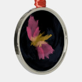 Premium-Ornament, Mitternachtsflugfarbe Silbernes Ornament (Rechts)