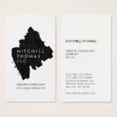 Premium Painted Black Brush Strokes Creative (Vorne & Hinten)