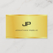 Premium Pearl Boss Gold Look Modernes Luxus Visitenkarte (Vorderseite)