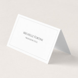 Premium Pearl Elegante Schlicht Einfach Minimalist Visitenkarten