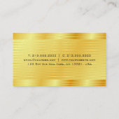 Premium Pearl Finish Modern Imitats Gold Visitenkarte (Rückseite)