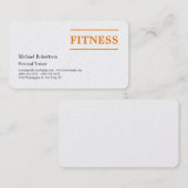 Premium Pearl Fitness Sport Beruflich Trainer Visitenkarte (Vorne/Hinten)