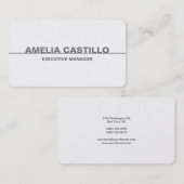 Premium Pearl Trendy Modern Elegant Einfach Fett Visitenkarte (Vorne/Hinten)