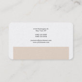 Premium Pearl Trendy Modernes Elegantes Visitenkarte (Rückseite)