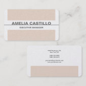 Premium Pearl Trendy Modernes Elegantes Visitenkarte (Vorne/Hinten)