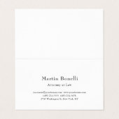 Premium Pearl Unique Classical Personalized Custom Visitenkarten (Außenseite Aufgefaltet)