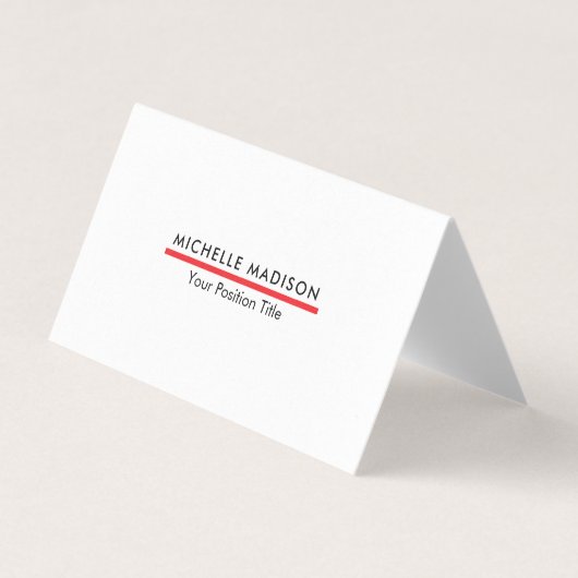 Premium-Perle-Trend-Minimalist-Professionell-Schli Visitenkarten (Vorderseite)