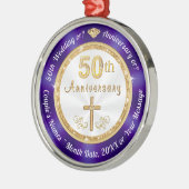 Premium, Personalisiert 50 Jahre alt Ornamente (Links)