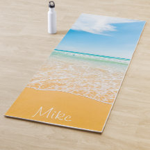 Premium Personalisiert Beach Themed Yoga Mat
