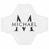 Premium personalisierter Monogramm-Name Fußball De (Flach)