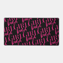 Premium Pink Girl Boss Modern Ultra | Schreibtischunterlage