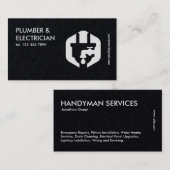 Premium Plumber & Electrical Visitenkarte (Vorne/Hinten)