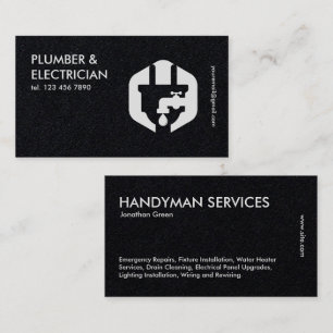 Premium Plumber & Electrical Visitenkarte