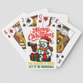 Premium Poker Playing Cards Christmas Snowman Spielkarten (Rückseite)