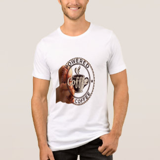 Premium "Powered By Coffee" Soft Tri-Blend Shirt