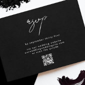 Premium QR CODE Elegant Stylish Wedding Website RSVP Karte