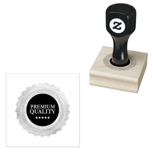 PREMIUM QUALITY Circle Layout Jet Black Ink Sharp  Gummistempel (Stempel)