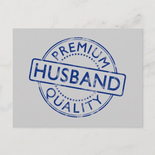 Premium Quality Husband Postkarte (Vorderseite)