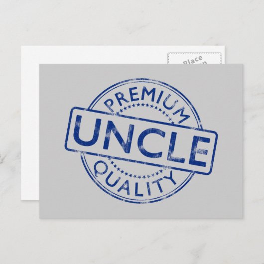 Premium Quality Uncle Postkarte (Vorne/Hinten)