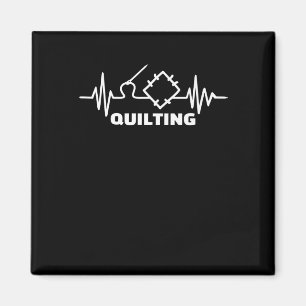 Premium-Quiltierstoff   Funny Quilly Lovers Magnet