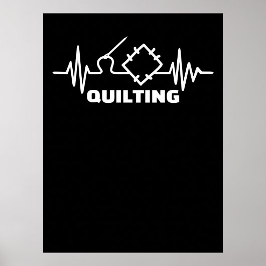 Premium-Quiltierstoff | Funny Quilly Lovers Poster (Vorne)