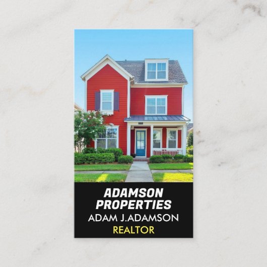 Premium Real Anwesen Agent (QR Code Foto) Realtor Visitenkarte (Vorderseite)