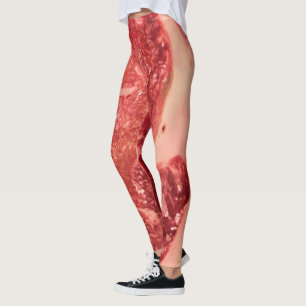 Premium rohes rotes Fleisch Mramoriertes Steak M Leggings