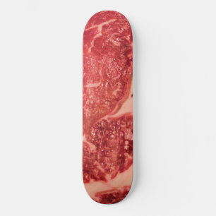 Premium rohes rotes Fleisch Mramoriertes Steak M Skateboard