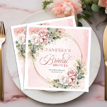 Premium rose gold blush floral bridal shower napki serviette<br><div class="desc">✅ For matching items search 218B in my collections ✅ Celebrate the bride with elegant rose gold, dusty pink, and blush floral bridal shower napkins featuring delicate boho greenery and eucalyptus accents. Perfect for romantic table décor, these stylish napkins add a soft, feminine touch to any bridal shower. Ideal for...</div>