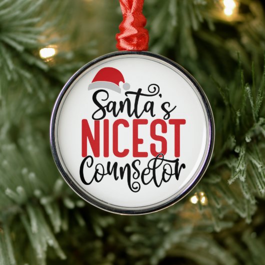 Premium Round Ornament Aus Metall (Baum)