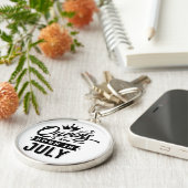 Premium Round Schlüsselanhänger (Seite)