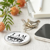 Premium Round Schlüsselanhänger (Seite)