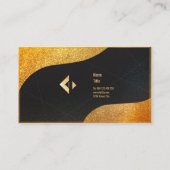 Premium Royal Gold Beruflich Business Card Visitenkarte (Rückseite)