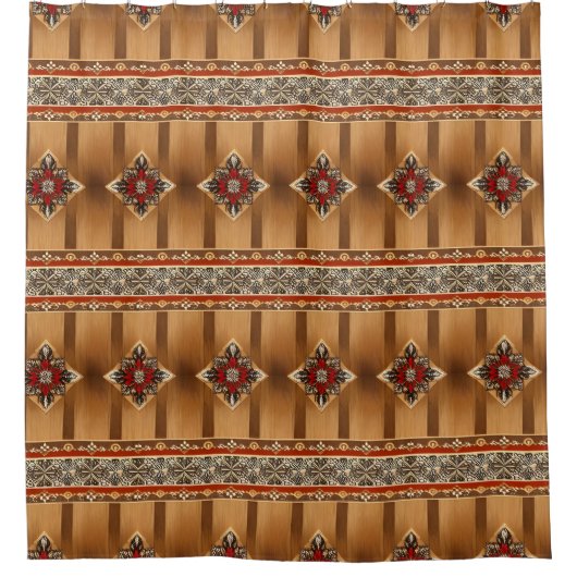 Premium Rustic Industrial Duschvorhang Art 1 (Vorderseite)