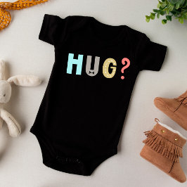 Premium Scharz | HUG ME | Ein Stück einzigartig Baby Strampler