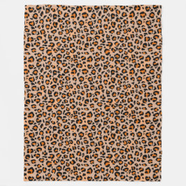 Premium Seamless Wild Safari Cat Animal Print Fleecedecke