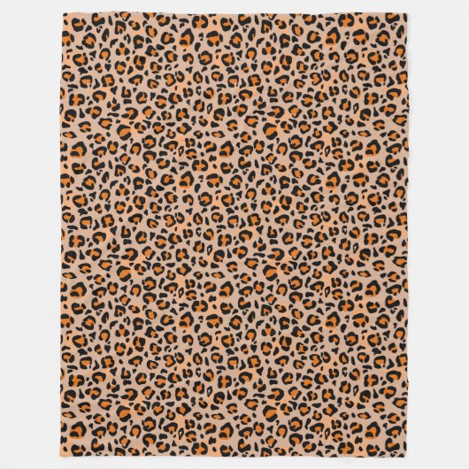 Premium Seamless Wild Safari Cat Animal Print Fleecedecke (Vorderseite)