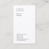 Premium Seide beruflich schlicht minimalistisch mo Visitenkarte (Vorderseite)