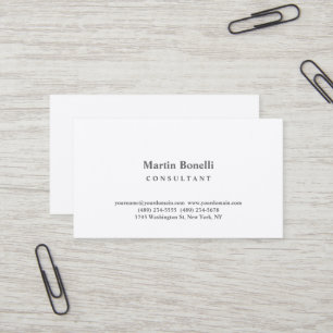 Premium Seide Eleganter Berater Minimalistisch Visitenkarte